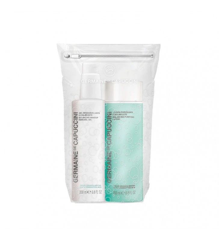 Balance Skin Duo. Gel Desmaquillante Equilibrante - Loción Purificante Equilibrante - GERMAINE DE CAPUCCINI