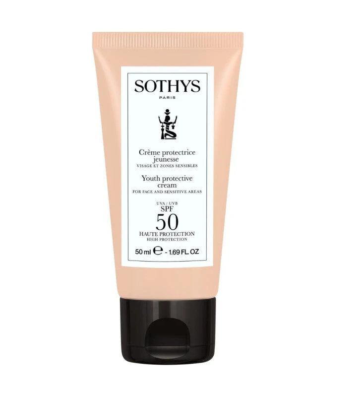 Solar Jeunesse. Crema Protectora SPF50 Para Rostro Y Zonas Sensibles - Sothys