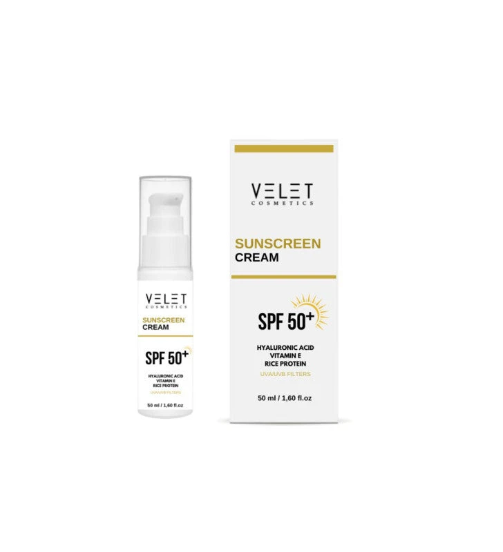 Sun Cream SPF 50+ – Velet Cosmetics 1 Sun Cream SPF 50+ – Velet Cosmetics